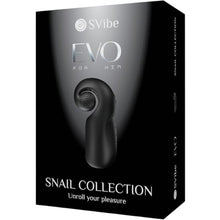 Masturbator SVIBE EVO FOR HIM Snail Collection, în formă de melc, tehnologie Slide’n’Roll, rezistent la apă, culoare negru