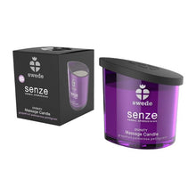 Lumânare pentru masaj SWEDE Senze Divinty, cu aromă de grapefruit, palmarosa și petitgrain, 50 ml (mov)