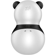 Stimulator Satisfyer - Pocket Panda, pentru stimularea clitorisului, 12 functii de vibratie, alb si negru