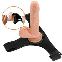 Ham Strap-On PRETTY LOVE universal cu dildo-HARNESS 20 CM,NATURAL