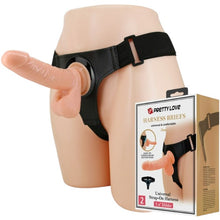 Ham Strap-On PRETTY LOVE universal cu dildo-HARNESS 20 CM,NATURAL