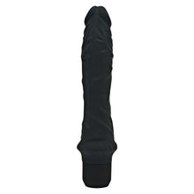 Vibrator TOYJOY Get Real - Classic Large Vibrator, din silicon, 7 funcții de vibrație, rezistent la apă, 24.9 cm, negru