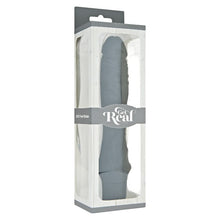 Vibrator TOYJOY Get Real - Classic Large Vibrator, din silicon, 7 funcții de vibrație, rezistent la apă, 24.9 cm, negru