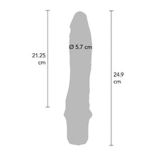 Vibrator TOYJOY Get Real - Classic Large Vibrator, din silicon, 7 funcții de vibrație, rezistent la apă, 24.9 cm, culoarea pielii