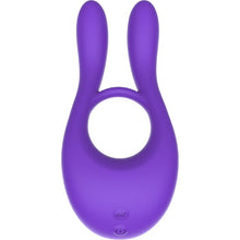 Inel vibrator pentru penis TOYJOY Joy Ride to Paradise, control prin telecomandă, 4 funcții de pulsații, 3 funcții de vibrație, mov