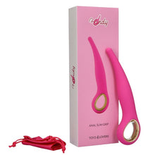 Vibrator anal TOYZ4LOVERS Handy Anal Slim Grip, utilizare anală sau vaginală, 10 funcții de vibrație, 18 cm, roz cu auriu