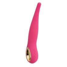 Vibrator anal TOYZ4LOVERS Handy Anal Slim Grip, utilizare anală sau vaginală, 10 funcții de vibrație, 18 cm, roz cu auriu
