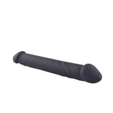 Dildo cu două capete TOYZ4LOVERS Double Joy, din silicon hipoalergenic, lungime 23 cm, diametru 3 cm, negru