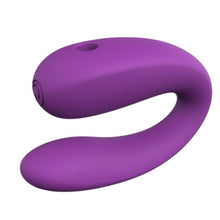 Vibrator dublu TOYZ4LOVERS Elys Play Together, pentru stimulare clitoridiană și vaginală, cu vibrator bullet detașabil, 6 cm, mov