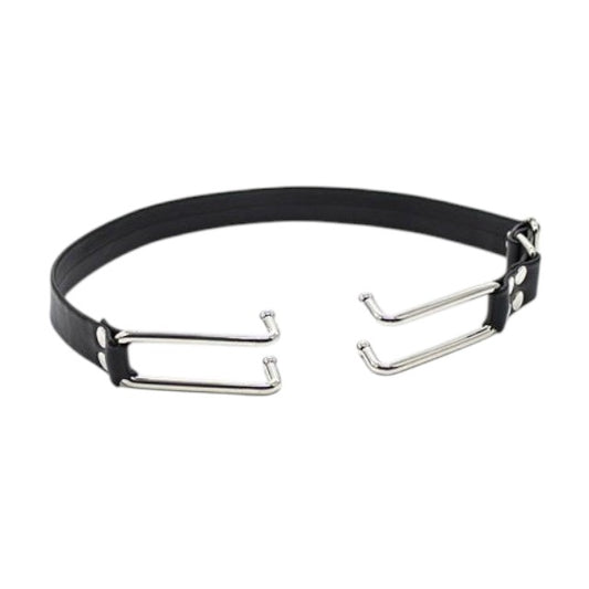 Deschizător de gură TOYZ4LOVERS Fetish Art Mouth Spreader, pentru jocuri erotice BDSM, negru cu argintiu (00904294)