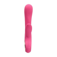 Vibrator rabbit TOYZ4LOVERS Handy Petal Grip, pentru clitoris și punctul G, 10 funcții de vibrație, 18.8 cm, roz cu auriu