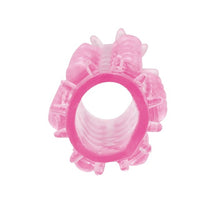 Manșon pentru penis cu striații TOYZ4LOVERS Long Ring, pentru stimulare intensă și îngroșare, roz transparent (00802818)