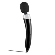 Aparat de masaj ToyJoy - Wonder Wand, pentru corp si zonele intime, 3 functii de vibratie, negru, 33.5 cm