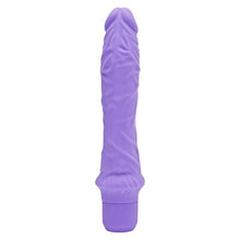 Vibrator TOYJOY Get Real - Classic Large Vibrator, din silicon, 7 funcții de vibrație, rezistent la apă, 24.9 cm, mov