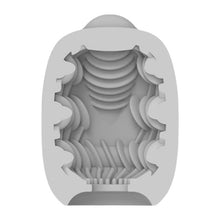 Masturbator 2 în 1 VIBEGGS Ribs Delight, efect autolubrifiant, vibrator bullet inclus, utilizat și ca stimulator clitoris, gri