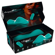 Pernă vibratoare VIBEPAD Intense, cu telecomandă, pentru stimulare clitoris, vulvă și zonă anală, 10 funcții de vibrație, turcoaz