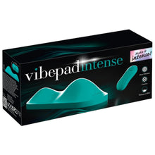 Pernă vibratoare VIBEPAD Intense, cu telecomandă, pentru stimulare clitoris, vulvă și zonă anală, 10 funcții de vibrație, turcoaz