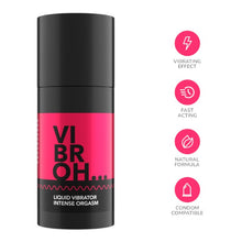 Gel intim VIBROH Liquid Vibrator, cu efect de furnicături, pentru stimularea clitorisului și orgasm intens, 15 ml