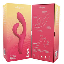 Vibrator dublu WE VIBE NOVA, 2nd generation, pentru stimularea clitorisului și punctului G, control prin aplicație, 10+ funcții de vibrație, culoarea roz