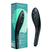 Cap de duș stimulator WOMANIZER Wave Black, pentru stimularea clitorisului, 3 tipuri de jet, 2 intensități, negru
