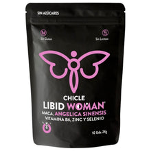 Gumă de mestecat WUG Chicle Libid Woman, pentru libido feminin, cu maca, vitamina B6, zinc și seleniu, fără zahăr, 10 buc