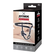 Ham X JOYRIDE Dual Delight Strap-On, cu inel pentru penis și plug anal detașabil, bretele ajustabile, negru