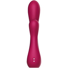 Vibrator dublu XOCOON Sync Sensation Vibrator, pentru stimularea clitorisului și punctului G, 10 funcții de vibrație, roz fuchsia