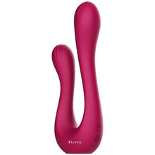 Vibrator dublu XOCOON Sync Sensation Vibrator, pentru stimularea clitorisului și punctului G, 10 funcții de vibrație, roz fuchsia