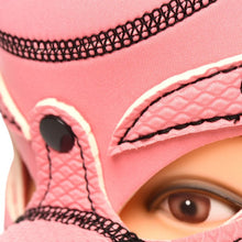 Cagulă porc XR BRANDS Master Series SWINE - Pig Neoprene Hood, pentru jocuri BDSM și de fantezie, culoare roz
