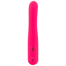 Vibrator dublu YOU2TOYS Pink Sunset Rabbit Vibrator, cu display digital, 10 funcții de vibrație, 4 viteze, culoare roz