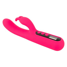 Vibrator dublu YOU2TOYS Pink Sunset Rabbit Vibrator, cu display digital, 10 funcții de vibrație, 4 viteze, culoare roz
