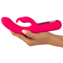 Vibrator dublu YOU2TOYS Pink Sunset Rabbit Vibrator, cu display digital, 10 funcții de vibrație, 4 viteze, culoare roz