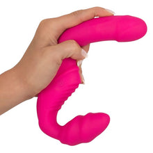 Vibrator dublu YOU2TOYS Strapless Strap-On 2, strap-on fără ham, 9 funcții de vibrație, rezistent la apă, lungime 21.8 cm, roz