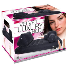 Pat gonflabil pentru sex YOU2TOYS Velvet Luxury Bed, cu funcție de penetrare, 2 vibratoare cu control prin telecomandă incluse