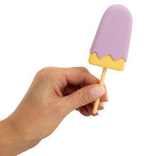 Vibrator YOU2TOYS Vibrating Popsicle, în formă de înghețată, 10 funcții de vibrație, din silicon, mov cu galben