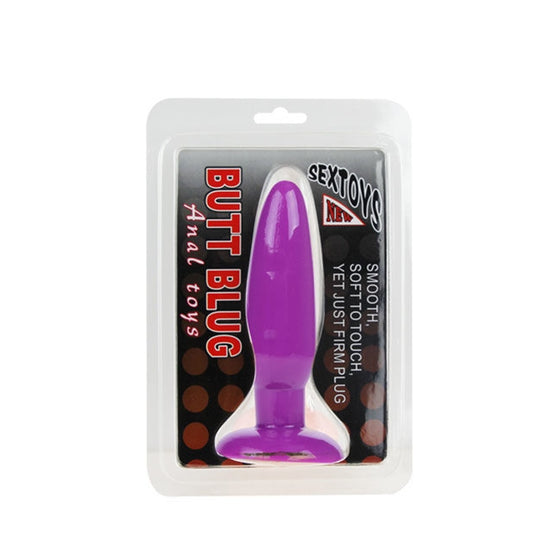 Plug anal BAILE Butt Plug, din gelatină netedă și moale, lungime 15 cm, diametru 4 cm, culoare mov