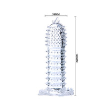 Manșon pentru penis BAILE Penis Sleeve, pentru stimulare intensă și îngroșare, lungime 14 cm, din silicon, roz