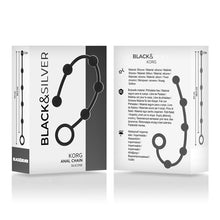 Rozariu Anal BLACK&SILVER - KORG pentru incepatori, 21 cm