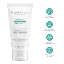 Gel pentru fermitate și ridicare sâni BREAST BOOSTER Bust Up Gel, cu Kigelia și castan sălbatic, efect anti-îmbătrânire, 100 ml