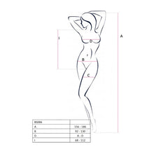 Bodystocking PASSION BS086, negru, marime universala