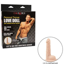 Papusa gonflabila CALEXOTICS - PERSONAL TRAINER LOVE DOLL, cu penis si orificiu anal