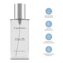 Parfum cu feromoni pentru bărbați CAPTIVATION Chase Me, cu note citrice și florale, alb, 30 ml