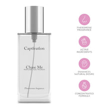 Parfum cu feromoni pentru femei CAPTIVATION Chase Me, cu note citrice, florale și dulci, alb, 30 ml