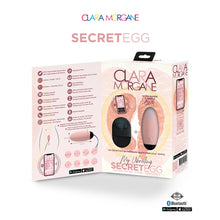 Ou vibrator CLARA MORGANE My Vibrating Secret Egg, control prin telecomandă și aplicație, 10 functii de vibratie, roz
