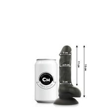 Dildo flexibil COCK MILLER, din silicon, negru, 13 cm