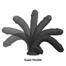 Dildo flexibil COCK MILLER, din silicon, negru, 13 cm