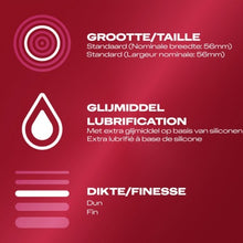 Prezervative ultra subtiri Durex Thin Feel, Extra Lubrifiate, 56 mm, 1 cutie x 10 buc