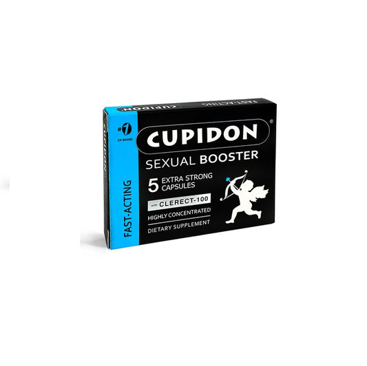 Capsule Cupidon Sexual Booster - Extra Strong, pentru erectii ferme, 1 cutie x 5 buc
