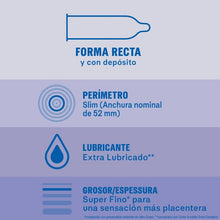 Prezervative ultra subtiri Durex Invisible, cu extra lubrifiere, senzatie naturala, 56 mm, 1 cutie x 12 buc