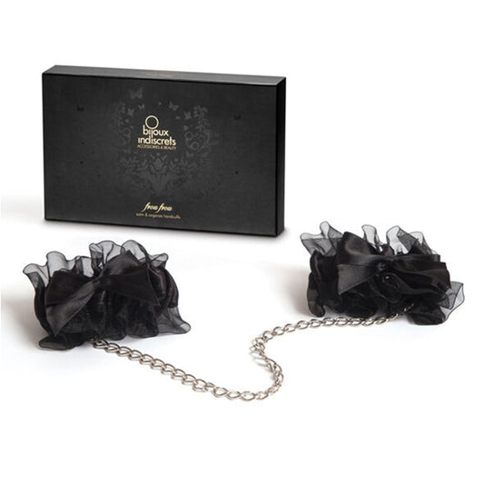 Catuse pentru jocuri erotice, BIJOUX - INDISCRETS FROU FROU, din organza, negre
